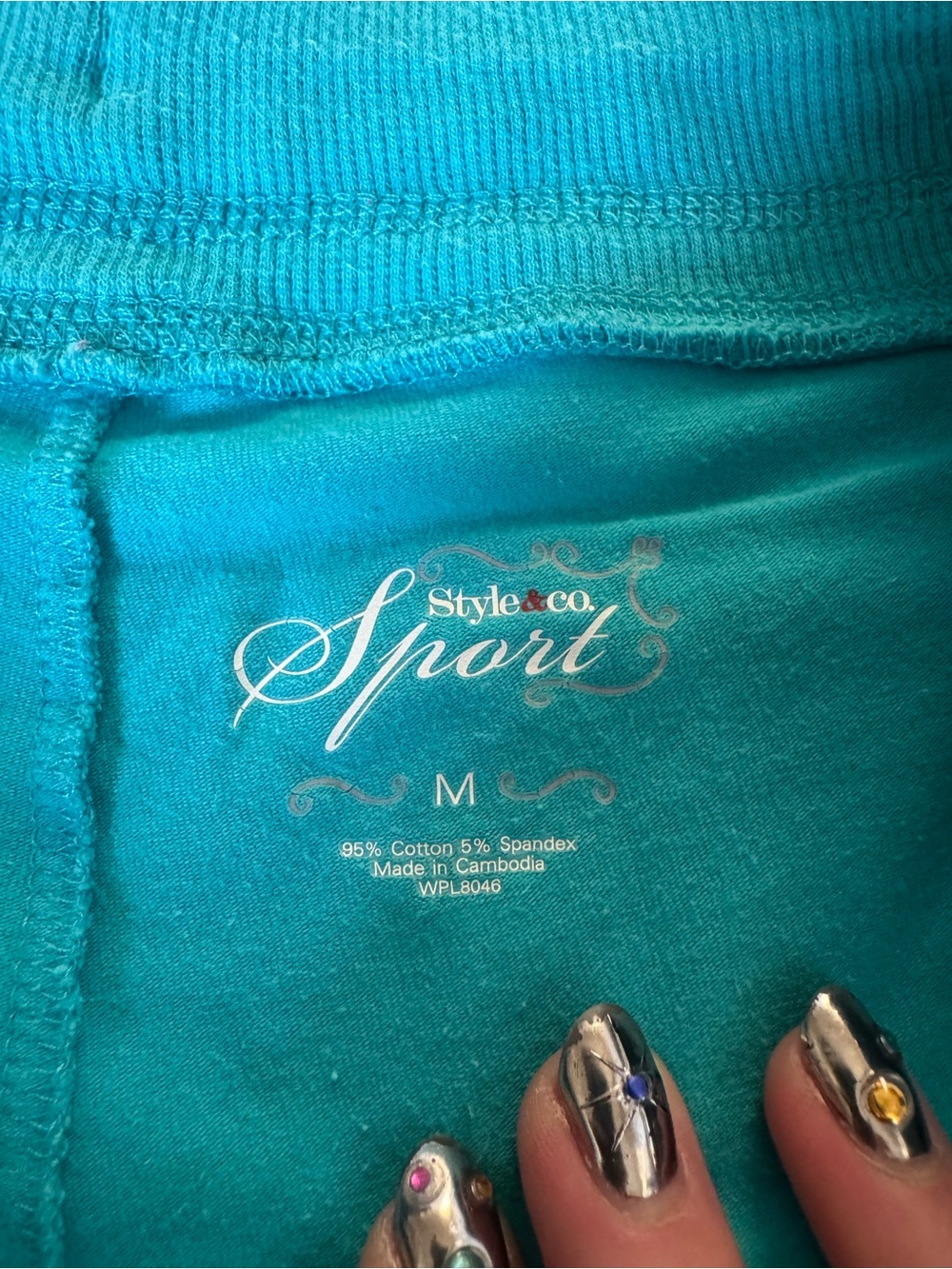 Style & Co. Turquoise Drawstring Mini Skirt - Picture 5 of 5